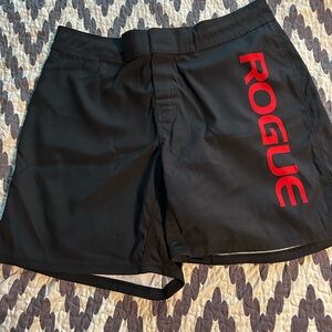 Rogue Athletic Black Shorts with Red Branding